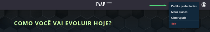 Perfil e Preferências FAAP Online